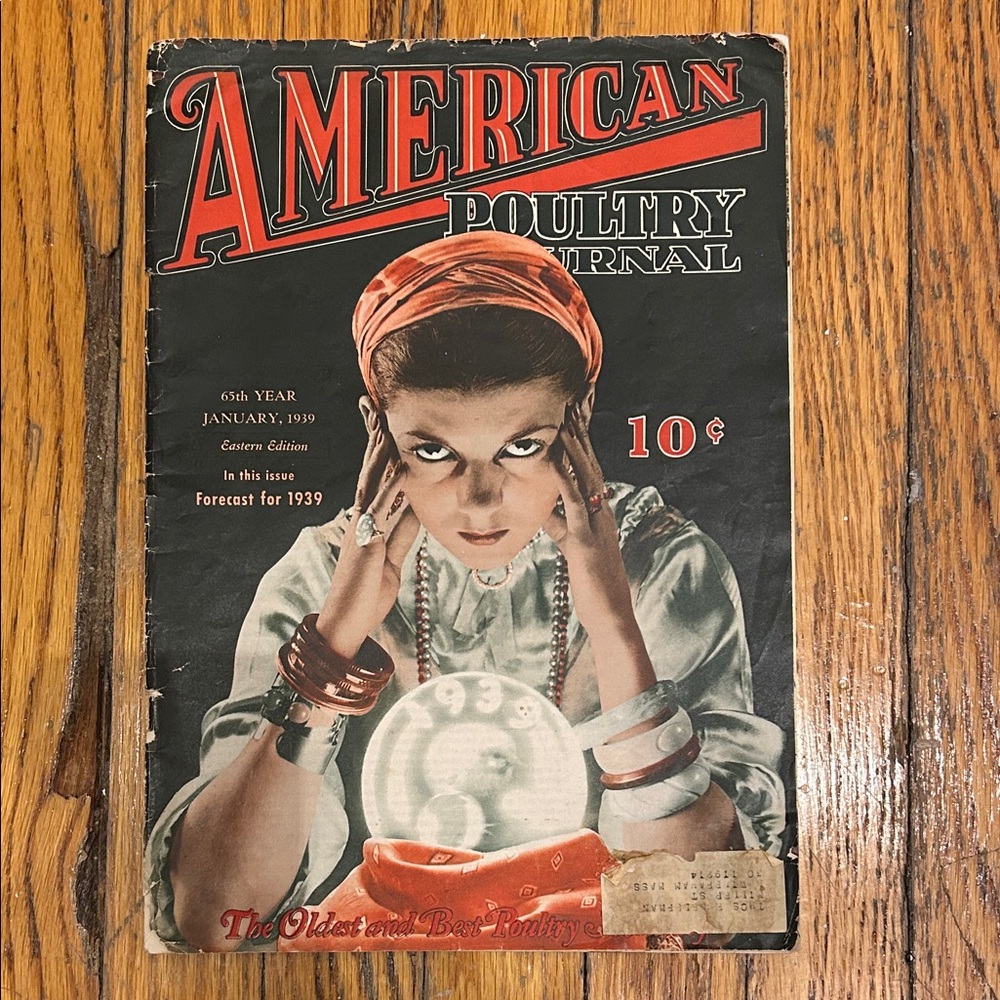 Vintage American Poultry Journal January 1939